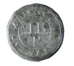 RWB77ds-1st Pennsylvania Battalion 1776 button with "Continental Army" inscription, excavated near Fort Ticonderoga.