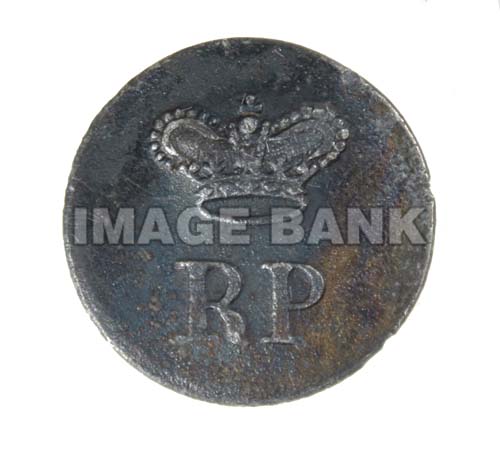 RWb56ds- Loyalist Royal Provincial button circa 1780.
