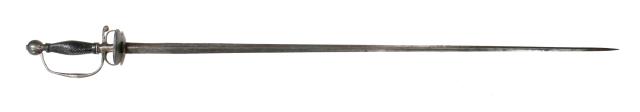 FWe24ds-French sergeant's steel hilted small sword c 1750