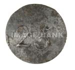 RWb75ds- 25th Continental Infantry pewter button of 1776.