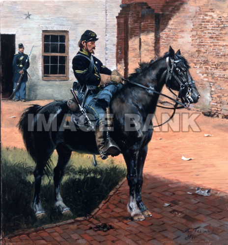 TCWSU82 - Waiting For Dispatches - Union Cavalryman