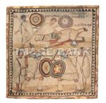 AT4d - Roman Mosaic of Gladiators Combat 3rd Century AD