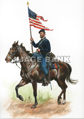 TCWSU103 - Union Cavalryman with Company Guidon 1864