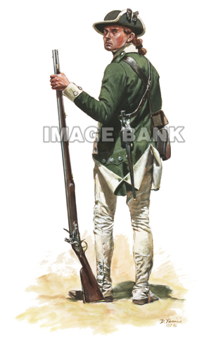 TRW44 - King's American Regt.  Loyalist Private 1777 