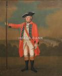 FW37ds- Portrait of a British officer holding a spontoon circa 1755.Possibly by David Morier.