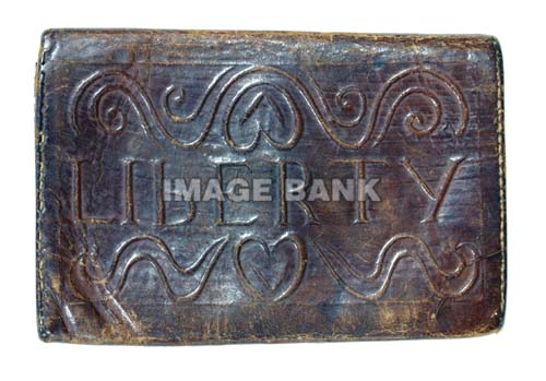 RWr34d- Leather wallet embossed Liberty copy
