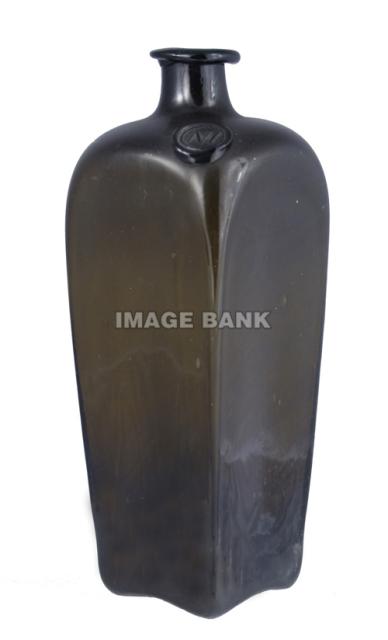 RWr16ds- Green glass gin bottle copy