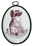 RWf11ds - General Clinton ceramic snuff box u.  copy