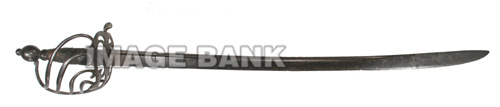 RWe38ds - British Sergeant's iron hilted hanger copy