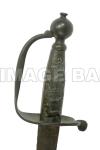 RWe35ds-British brass hilted hanger with grips bearing the emblem of the 23rd Regiment of Foot -Royal Welsh Fuzileers.
