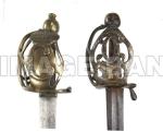 RWe85d_Hilt_details_of_other_ranks_and_officers_sword_of_the_Brunswick_Dragoons_battle_of_Bennington_copy