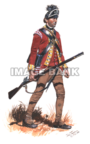 TRW13 - British 16th Regiment of Foot, Light Company 1777-1781 as he would have appeared at the battle of Cowpens.