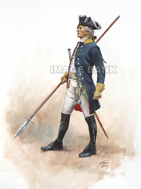 TRW246 - Brunswick Prinz Frederich Regt Officer 1777